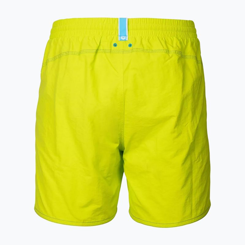 Szorty kąpielowe męskie arena Fundamentals Arena Logo Boxer R artic lime/mangrove 2