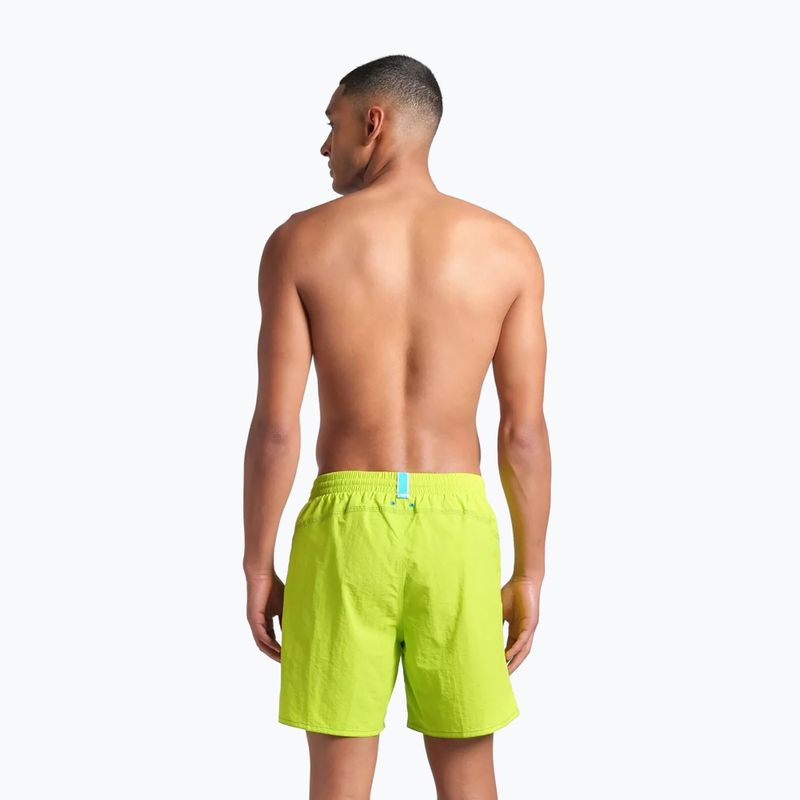 Szorty kąpielowe męskie arena Fundamentals Arena Logo Boxer R artic lime/mangrove 4