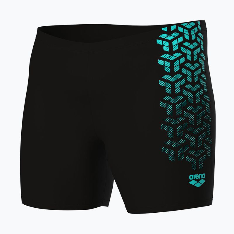 Bokserki pływackie męskie arena Kikko V Swim Mid Jammer Graphic black/water 4