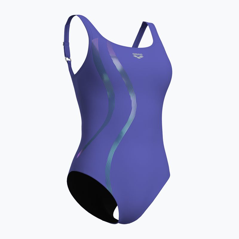 Strój pływacki jednoczęściowy damski arena Ginevra Wing Back violet 3
