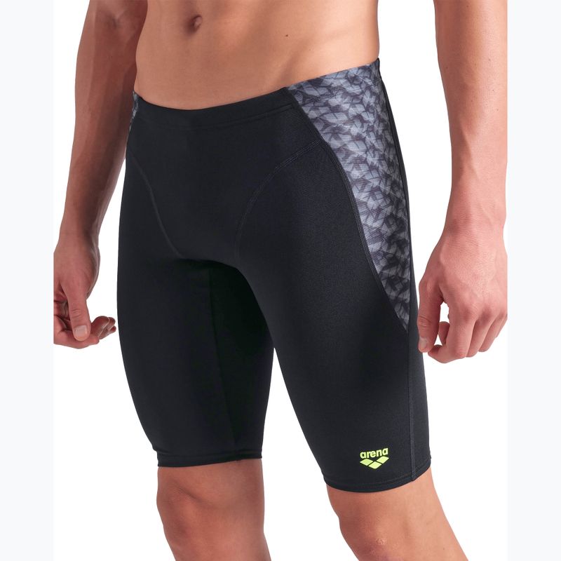 Jammery pływackie męskie arena Monogram Swim Jammer black/dark sage multi 7