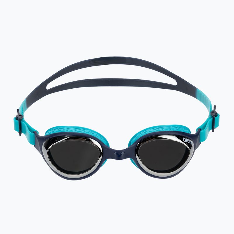 Okulary do pływania dziecięce arena Air Jr Mirror silver/navy/water 2
