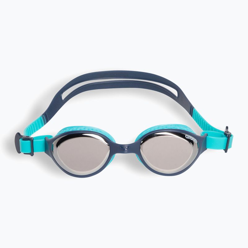 Okulary do pływania dziecięce arena Air Jr Mirror silver/navy/water 2
