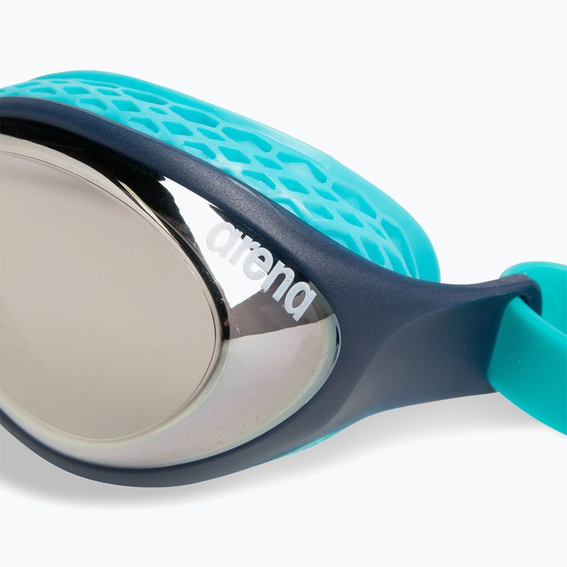 Okulary do pływania dziecięce arena Air Jr Mirror silver/navy/water 5