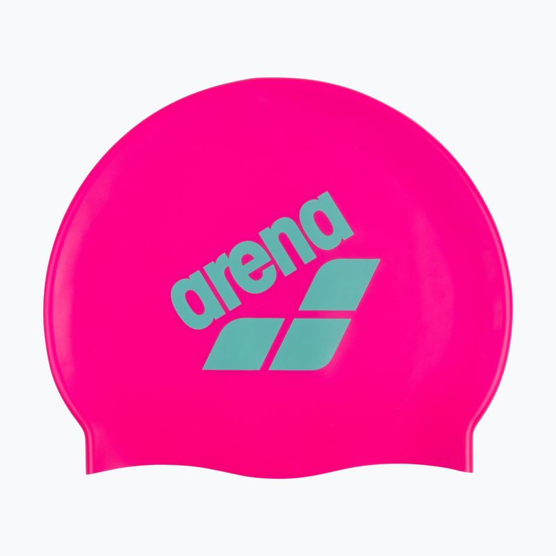 Czepek pływacki arena Big Logo shocking pink/water