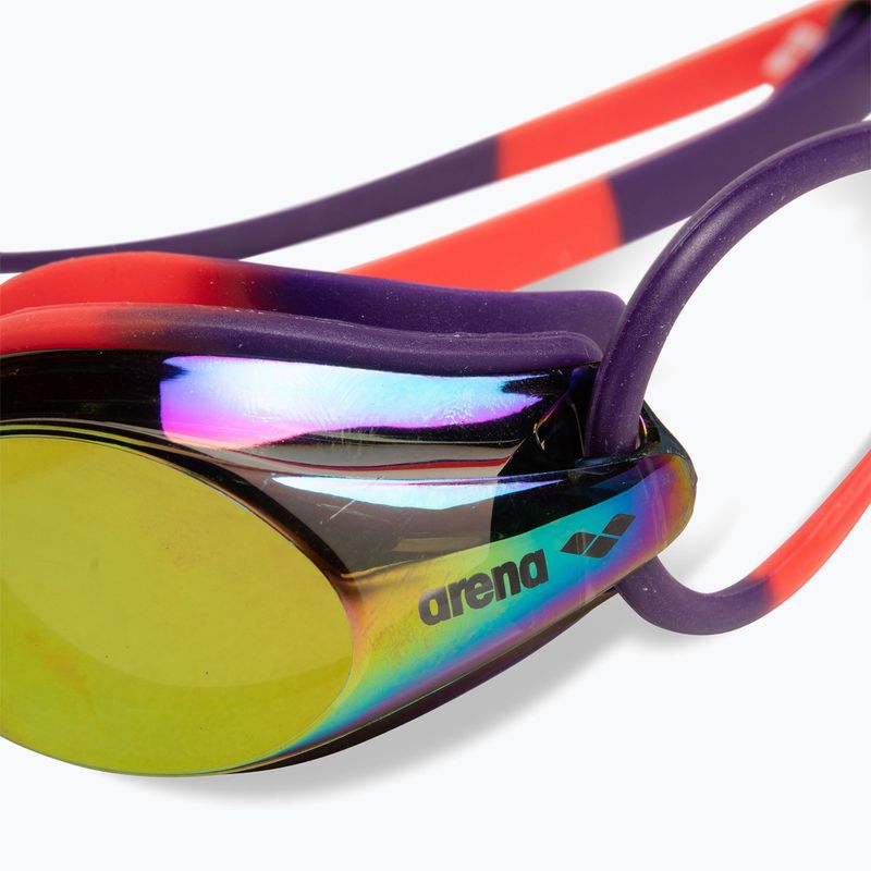 Okulary do pływania arena Tracks Mirror copper/plum/bright coral 5