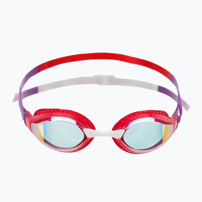 Okulary do pływania arena Air-Speed Mirror yellow copper/bright coral/plum 2