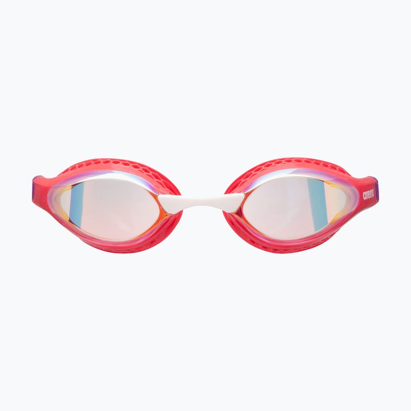 Okulary do pływania arena Air-Speed Mirror yellow copper/bright coral/plum 4