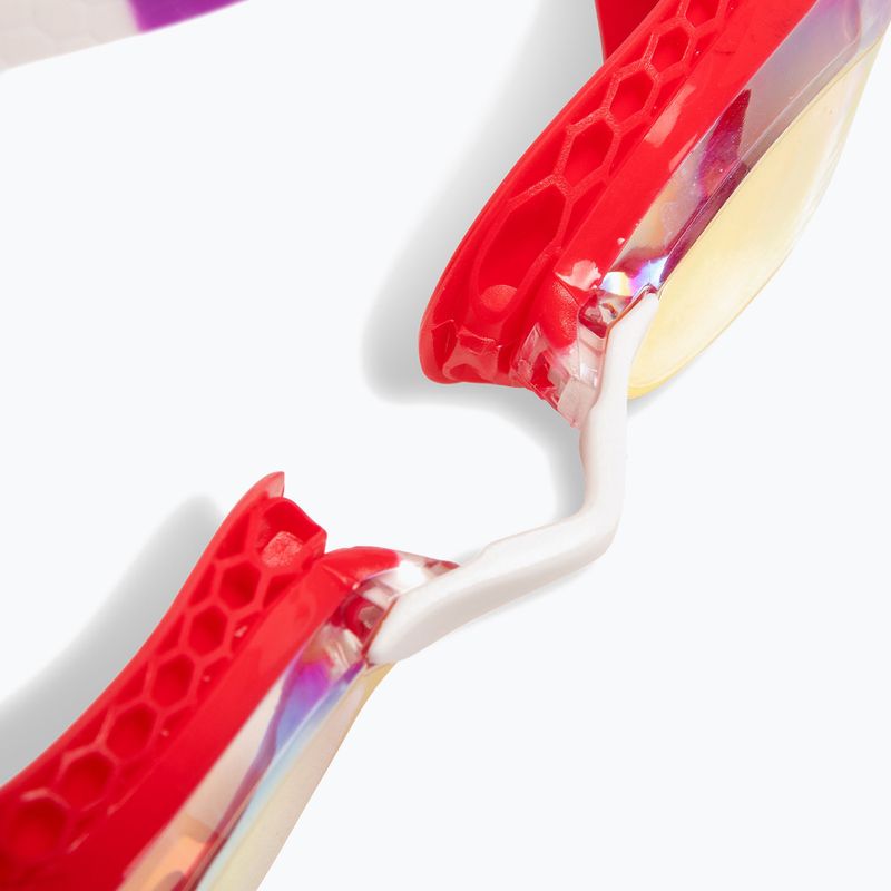 Okulary do pływania arena Air-Speed Mirror yellow copper/bright coral/plum 7