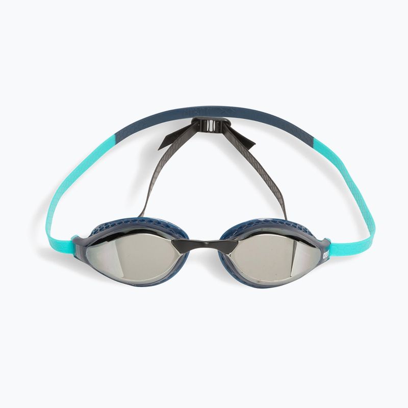 Okulary do pływania arena Air-Speed Mirror silver/navy/water 2