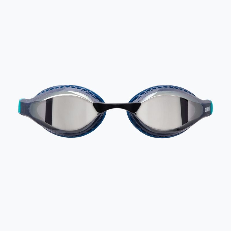 Okulary do pływania arena Air-Speed Mirror silver/navy/water 4
