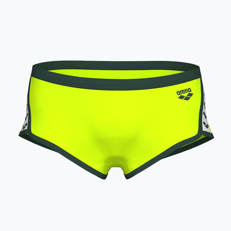 Bokserki pływackie męskie arena Icons Swim Low Waist Short Solid artic lime/dark sage