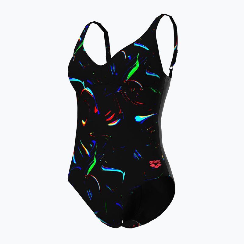 Strój pływacki jednoczęściowy damski arena Abyss U Back multi black/black 4