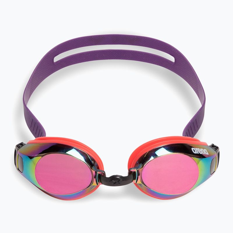 Okulary do pływania arena Zoom X-Fit Mirror copper/bright coral/plum 2