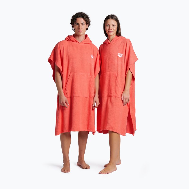Ponczo arena Cotton Poncho calypso coral/white 5