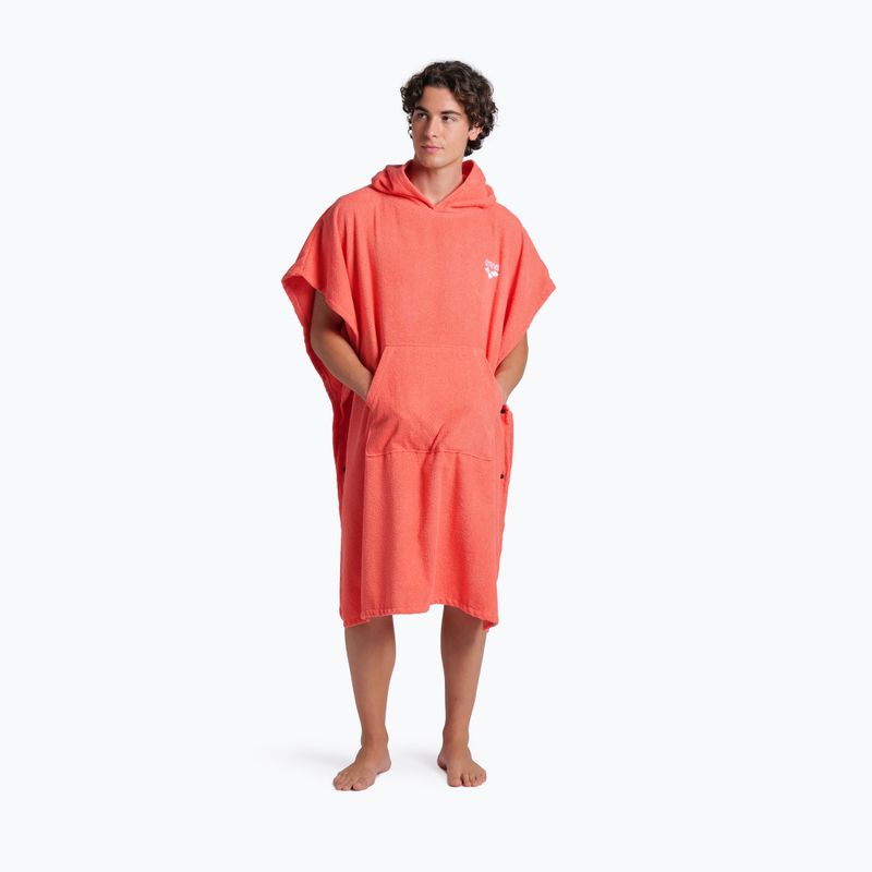 Ponczo arena Cotton Poncho calypso coral/white 6