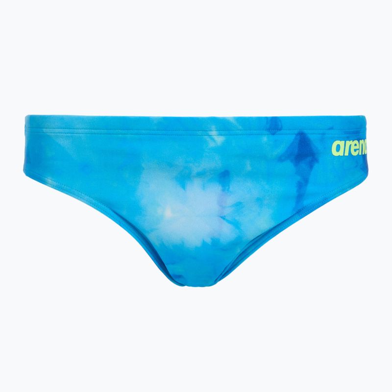 Slipy pływackie męskie arena Tie-Dye Briefs Allover blue multi