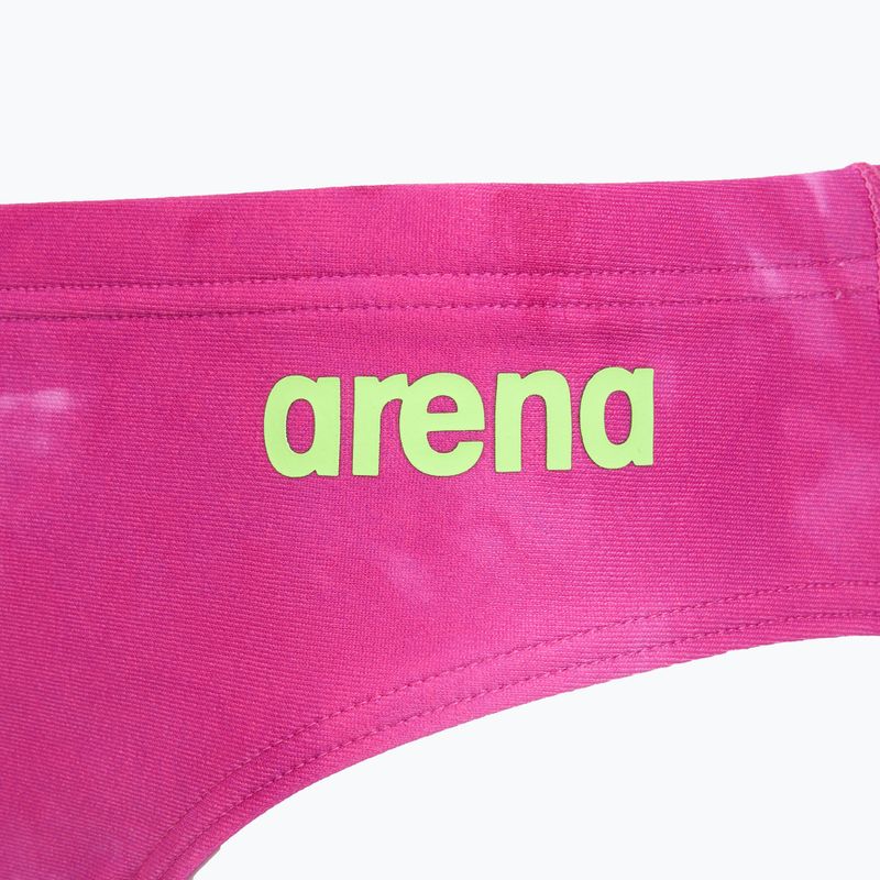Slipy pływackie męskie arena Tie-Dye Briefs Allover shocking pink multi 3