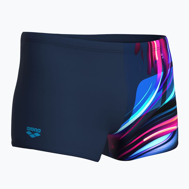 Bokserki pływackie męskie arena Bloom Swim Short multi navy/navy 4