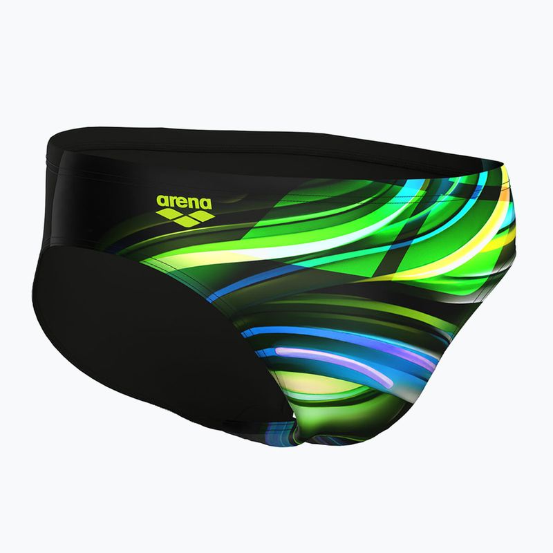 Slipy pływackie męskie arena Bloom Swim Briefs multi black/black 4