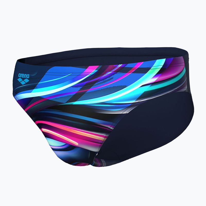 Slipy pływackie męskie arena Bloom Swim Briefs multi navy/navy 3