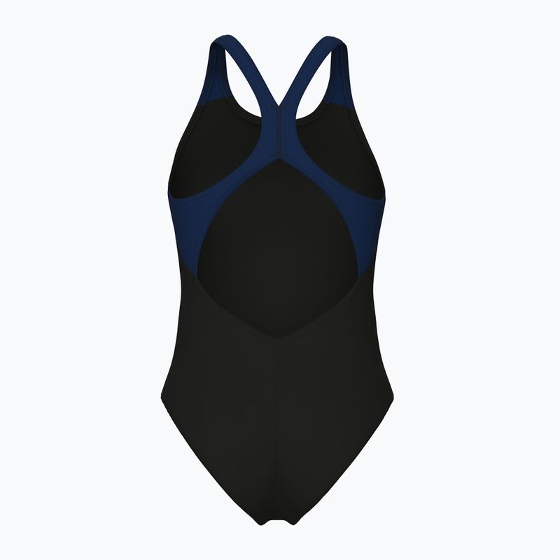 Strój pływacki jednoczęściowy damski arena Graphic V Back black/navy 2