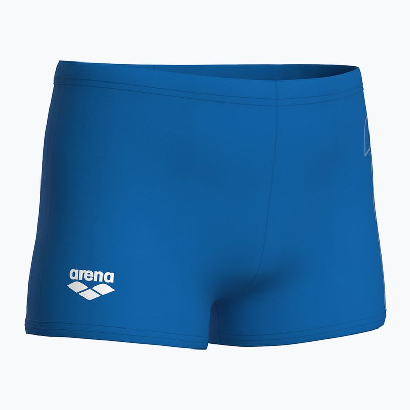 Bokserki pływackie dziecięce arena Logo Swim Short blue river/white 4