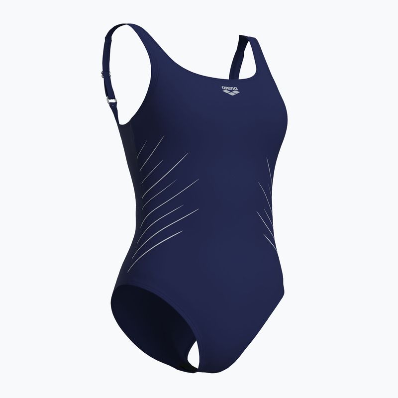 Strój pływacki jednoczęściowy damski arena Isa Squared Back navy/ice 3