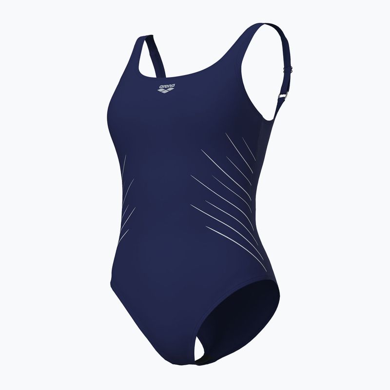Strój pływacki jednoczęściowy damski arena Isa Squared Back navy/ice 4
