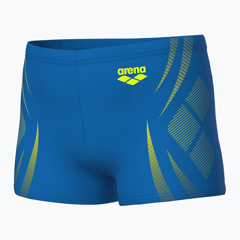 Bokserki kąpielowe dziecięce arena Poseidonia Swim Short blue river/artic lime 3