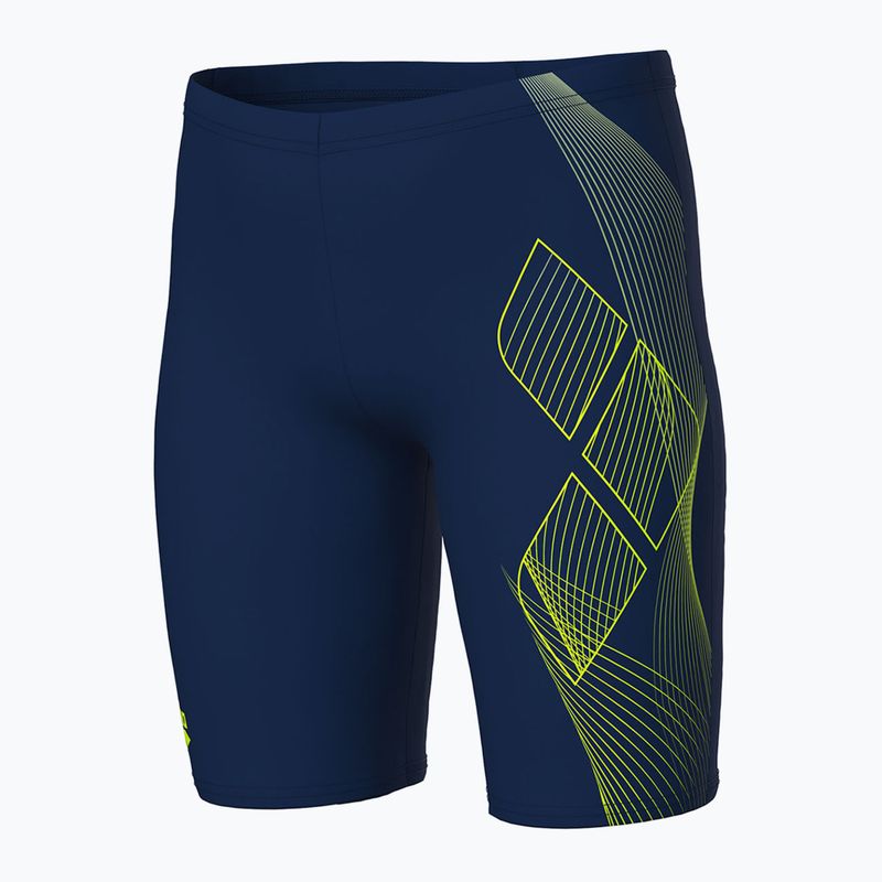 Jammery pływackie dziecięce arena Sea Water Swim Jammer navy/artic lime 3