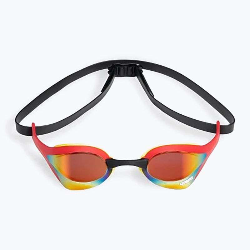 Okulary do pływania arena Cobra Ultra Swipe Mirror gold/red 2