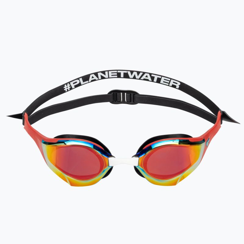 Okulary do pływania arena Cobra Edge Swipe Mirror gold/red 2