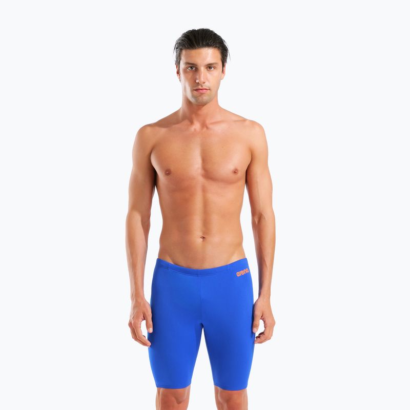 Jammery pływackie męskie arena Team Swim Jammer Solid neon blue/team orange 5