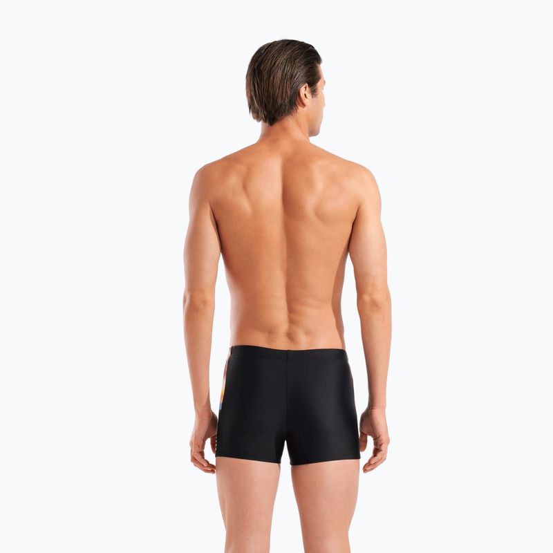 Bokserki pływackie arena Lit Logo Swim Short black/multi 7