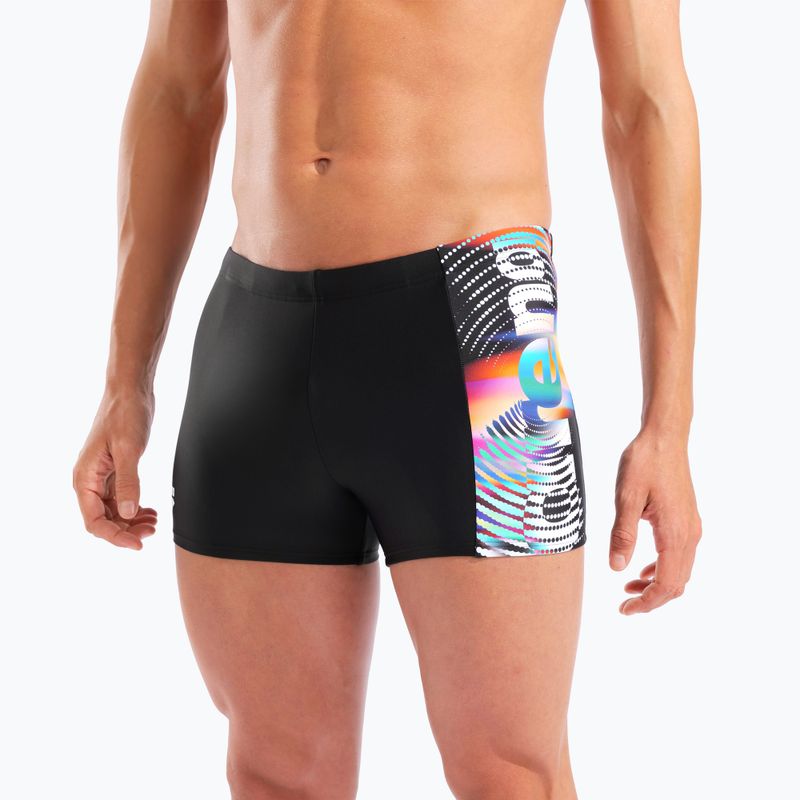 Bokserki pływackie arena Lit Logo Swim Short black/multi 8