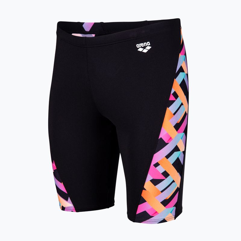 Jammery pływackie męskie arena Texture Swim black/black multi 3