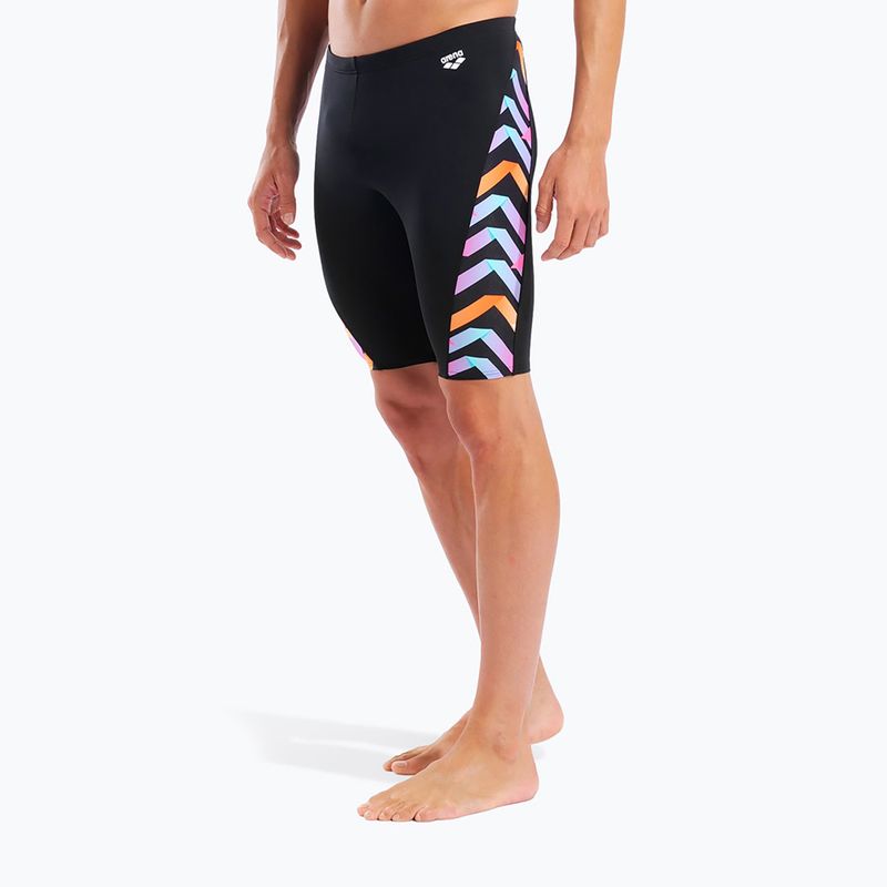 Jammery pływackie męskie arena Texture Swim black/black multi 5