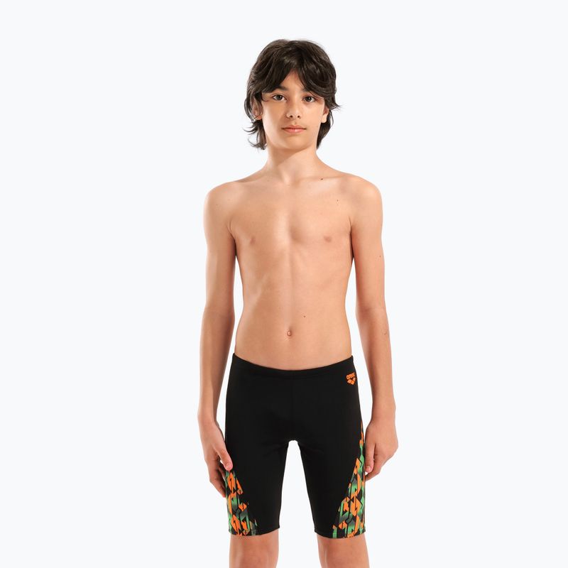 Jammery pływackie dziecięce arena Print Swim black/orange multi 5