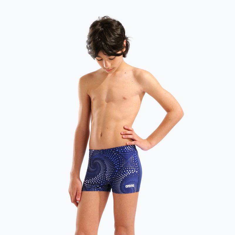 bokserki pływackie dziecięce arena Fireflow Swim Short navy/team navy 5