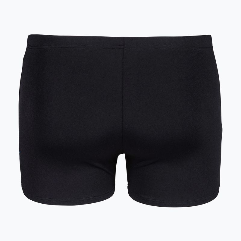 Bokserki pływackie męskie arena Graphic Swim Short black/turquoise 2
