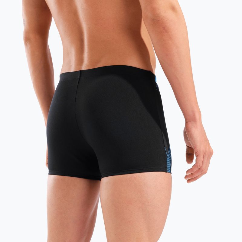 Bokserki pływackie męskie arena Graphic Swim Short black/turquoise 9