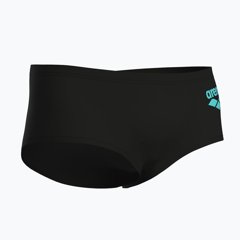 Bokserki pływackie męskie arena One Low Waist Short Big Logo black/black 4
