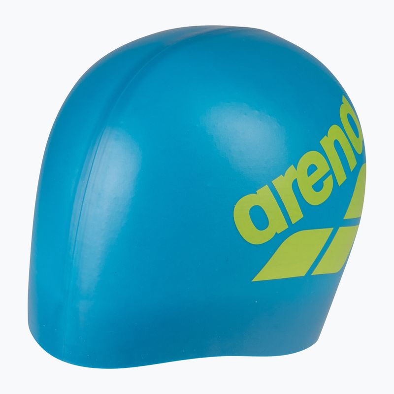 Czepek pływacki arena Big Logo blue cosmo/artic lime 3