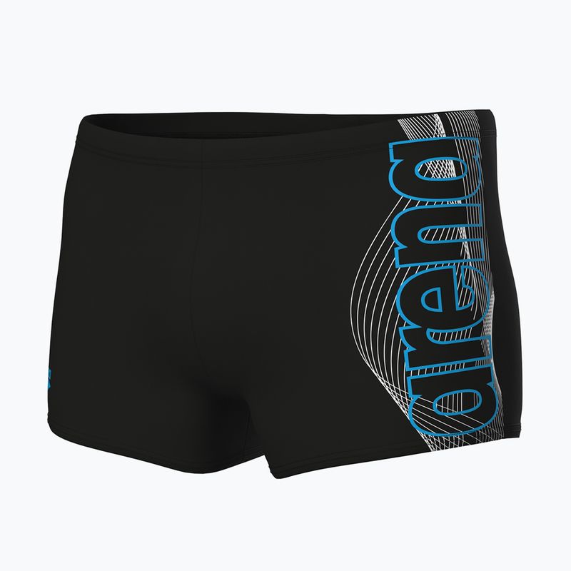 Bokserki pływackie męskie arena Basic Swim Short black/turquoise 3