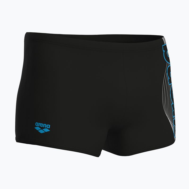 Bokserki pływackie męskie arena Basic Swim Short black/turquoise 4
