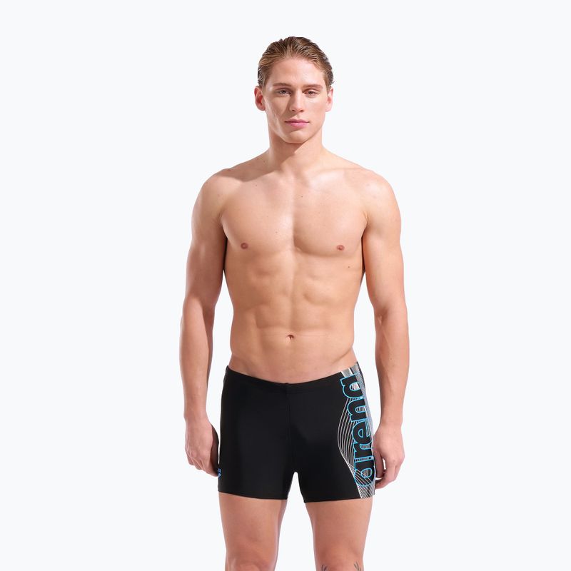 Bokserki pływackie męskie arena Basic Swim Short black/turquoise 5