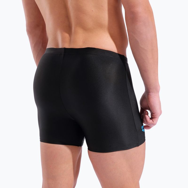 Bokserki pływackie męskie arena Basic Swim Short black/turquoise 9