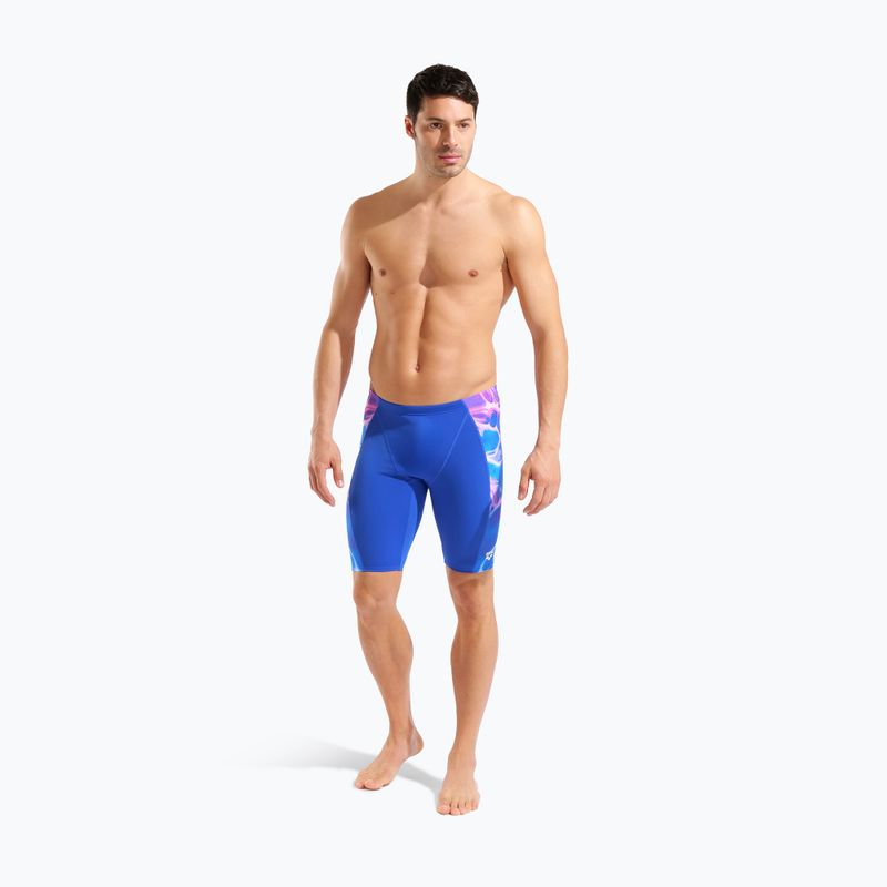 Jammery pływackie męskie arena Earth Swim Jammer neon blue/neon blue multi 6