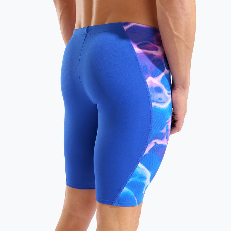 Jammery pływackie męskie arena Earth Swim Jammer neon blue/neon blue multi 9